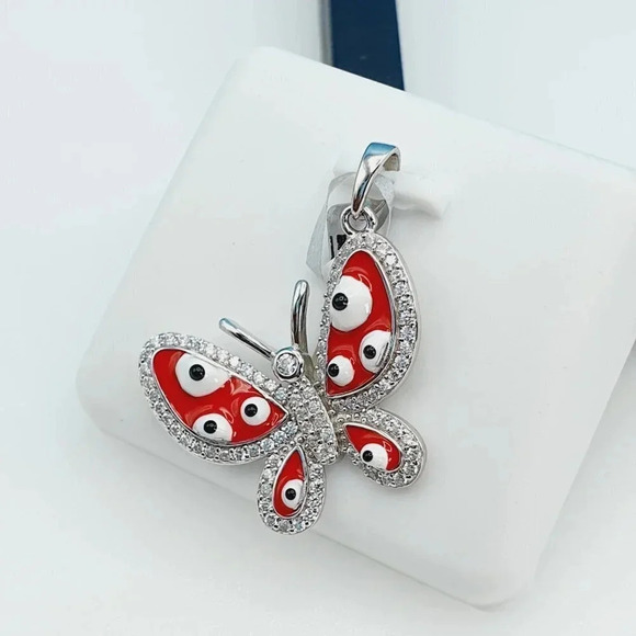 "925 Sterling Silver Cubic Zirconia Pendant, UU1P6A6051 - Picture 6 of 11